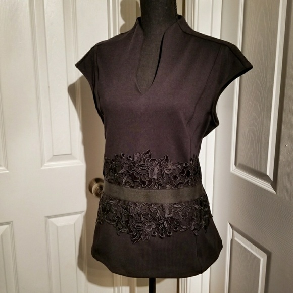 New York & Company Tops - Black Laced Top